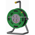 Cable reel with 4 outlet